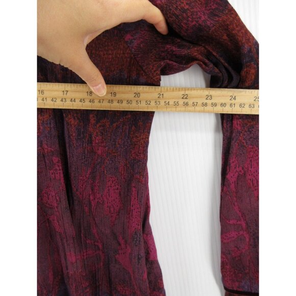 VINTAGE Carole Little Top 10 Velvet Tank Insert Blouse Abstract Boho - Picture 5 of 11